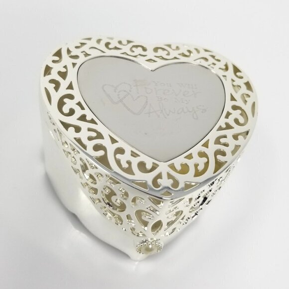 ❤️Things Remembered Heart Hinged Jewelry Box❤️ - Picture 2 of 8